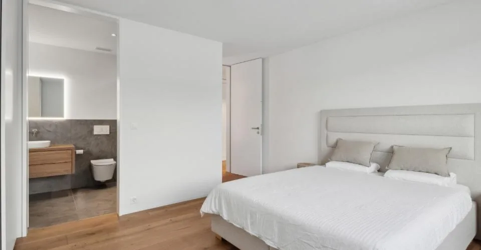 Minergie-P standard in owner-occupier standard, Poggenpohl kitchen and geothermal heating