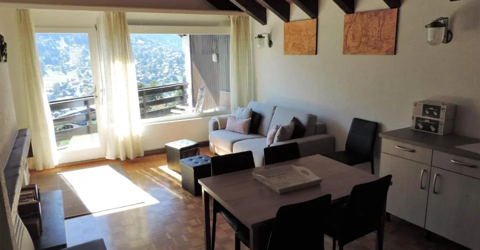 Appartamento a sud, 2 locali sul Mont de Vercorin - dal 01.11.26