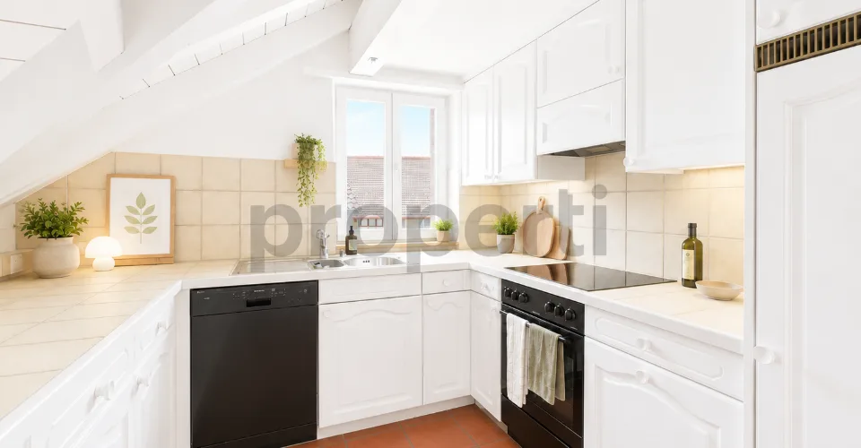 Helle 4.5-Zimmer-Dachwohnung mit Balkon und inklusive Nebenkosten i...
