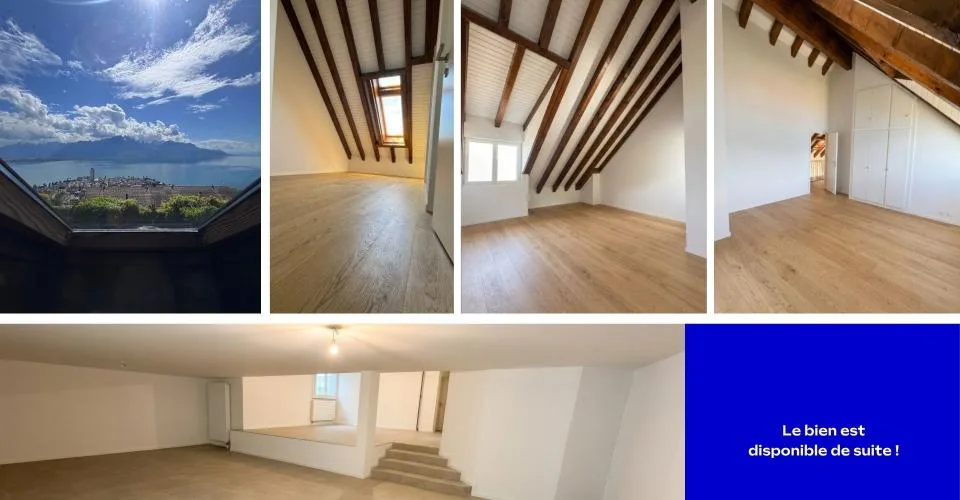 Villa mitoyenne de 165 m² – Vue panoramique à 270° sur le lac Léman | Montreux – photo 10 sur 17