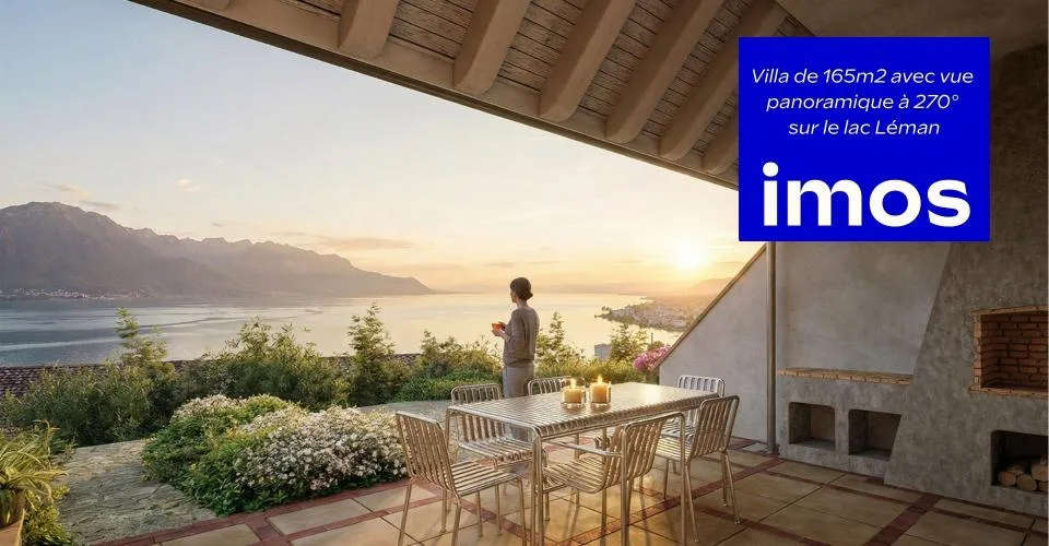 Villa mitoyenne de 165 m² – Vue panoramique à 270° sur le lac Léman | Montreux – photo 2 sur 17