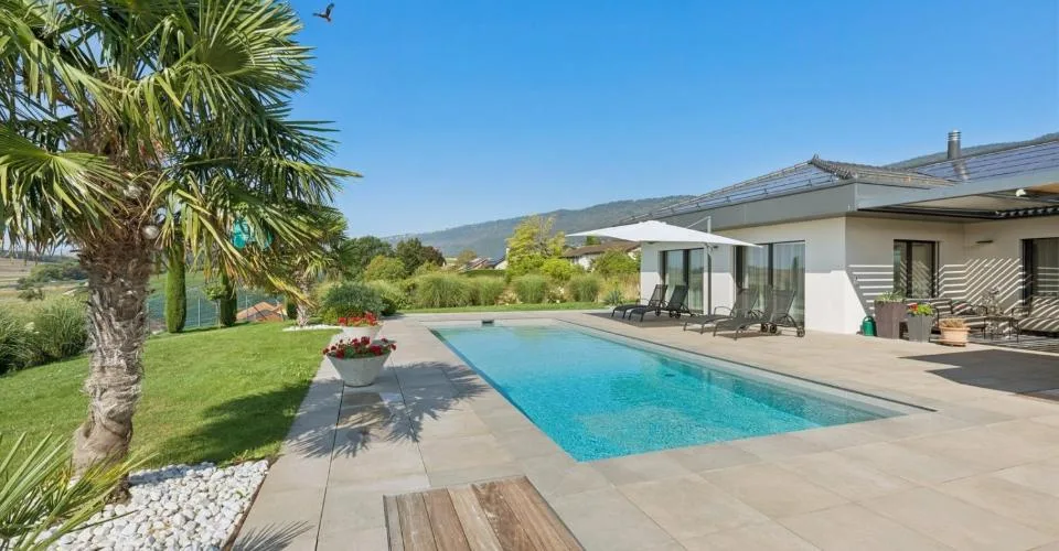 En exclusivité: Maison contemporaine avec vue panoramique sur les Alpe – photo 4 sur 13