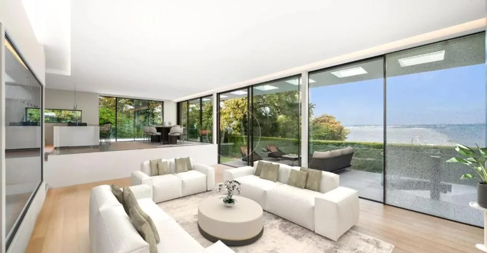 Villa contemporaine d'exception, vue et accès privé au lac,rive gauche – photo 5 of 12