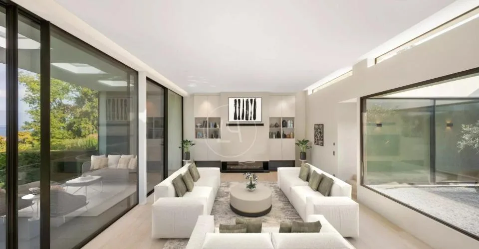 Villa contemporaine d'exception, vue et accès privé au lac,rive gauche – photo 6 of 12