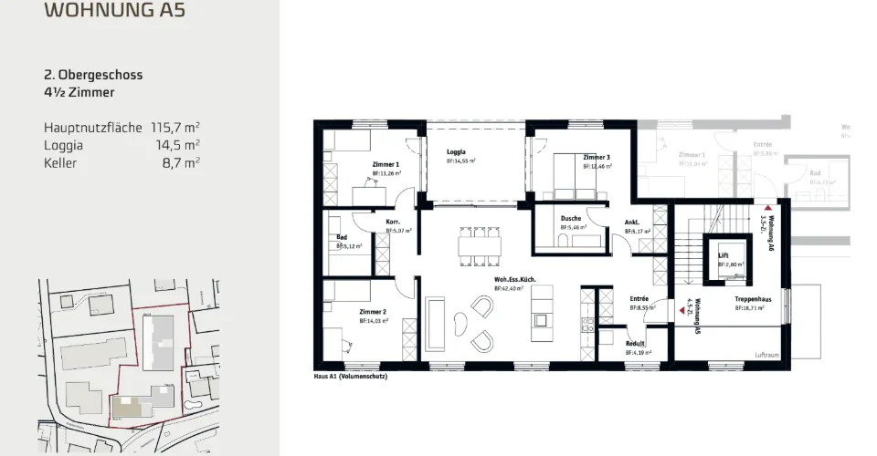 RESERVIERT - Nouveau projet à Muri AG  Appartement moderne de 4.5 pièces dans un emplacement de choix – photo 2 sur 6