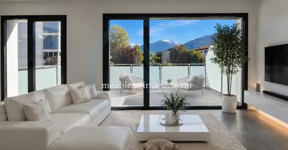 Magnifica villa bifamiliare con vista sulle montagne nelle alture di Sion – foto 2 di 26