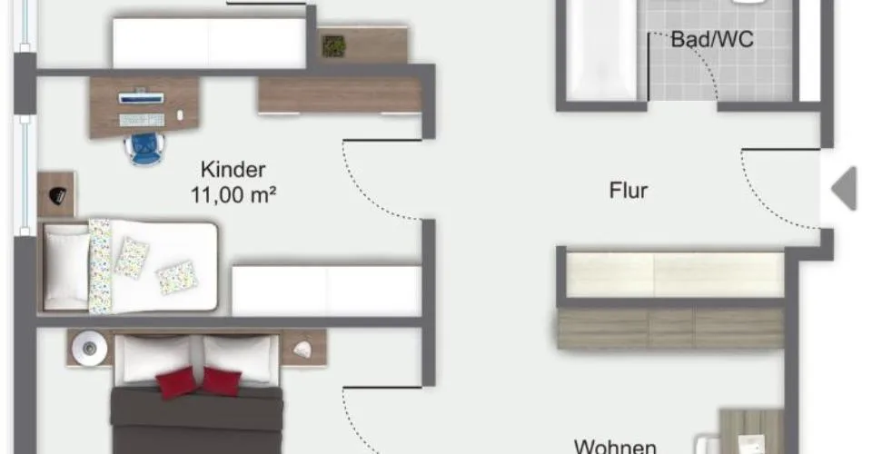 Familienwohnung in Kinderfreundlicher Umgebung – Foto 13 von 13