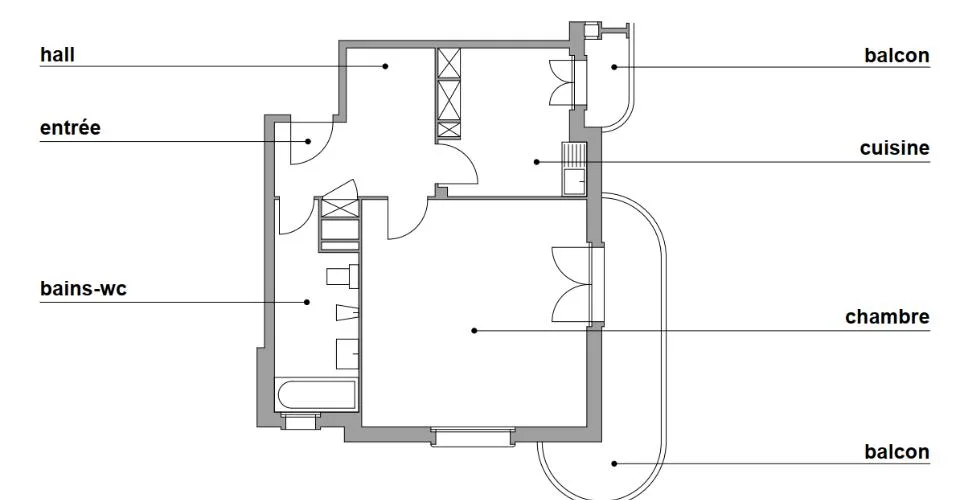 Bel appartement de 1 pièce au centre de Chailly – Foto 2 von 3