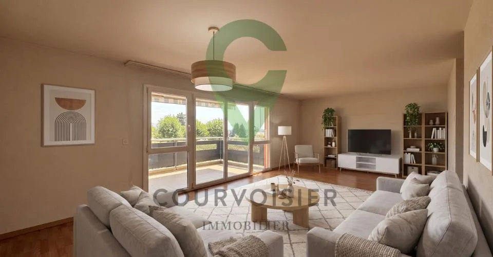 BEL APPARTEMENT DE 4,5 PCES, VUE LAC ET ALPES PROCHE DES COMMODITES – photo 2 sur 26