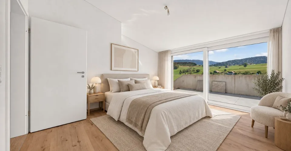 Appartamento nuovo di 4,5 locali con terrazze e vista sulle Préalpes – foto 18 di 21