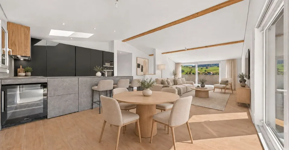 Appartamento nuovo di 4,5 locali con terrazze e vista sulle Préalpes – foto 12 di 21