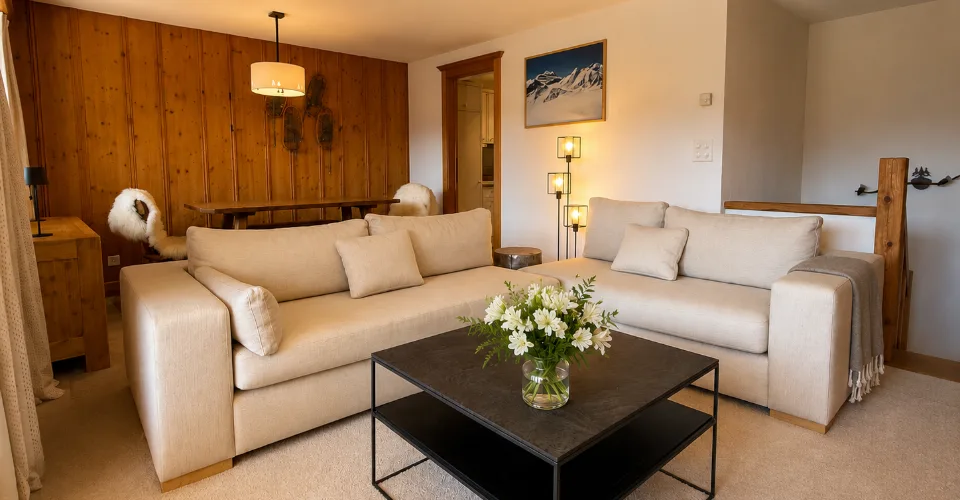 Spacieux duplex de trois chambres avec jardin privatif - à louer à Verbier – Foto 5 von 13