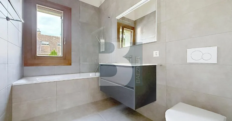 Maison mitoyenne neuve de 6 pièces avec jardin privatif, terrasse et vue dégagée