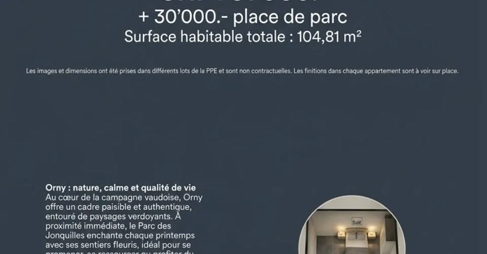 Derniers Lots - Magnifique appartement neuf de 3,5/4 pièces à Orny – foto 3 di 4