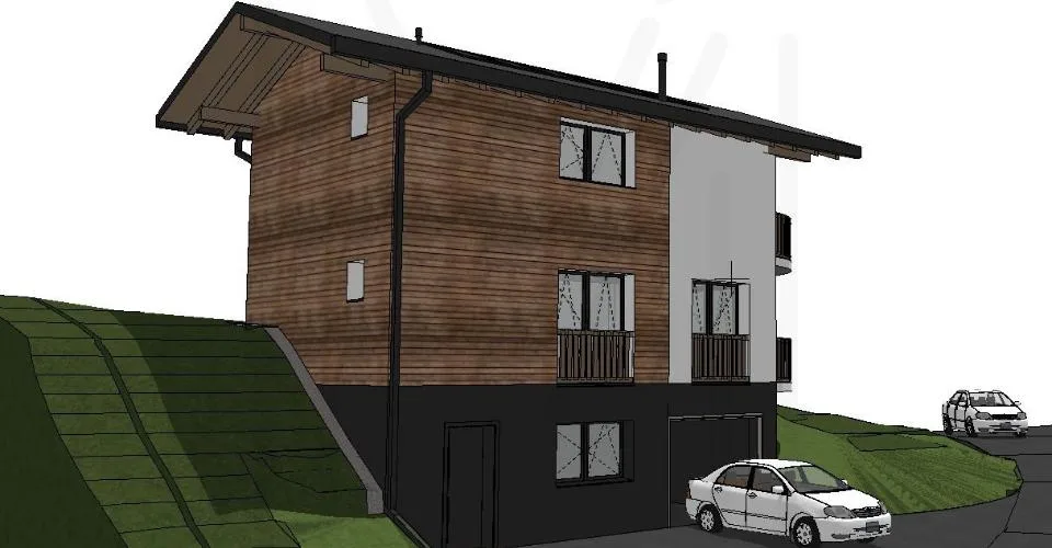 Terrain avec permis en force pour une villa-chalet individuel – Foto 6 von 7