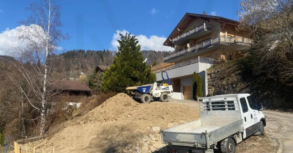 Terrain avec permis en force pour une villa-chalet individuel – Foto 3 von 7
