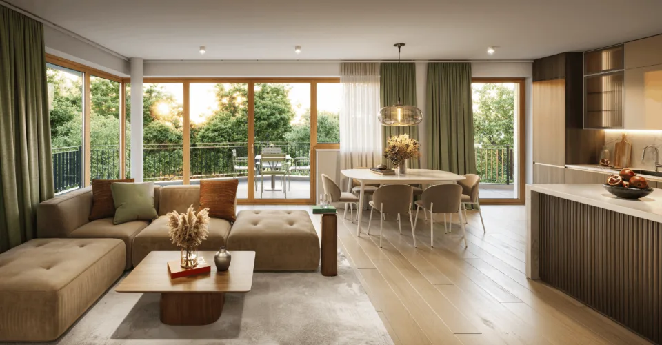 NEUBAUWOHNUNG UMGE BEN VON GRÜN – Foto 10 von 11