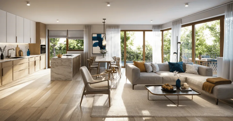 NEUBAUWOHNUNG UMGE BEN VON GRÜN – Foto 8 von 11