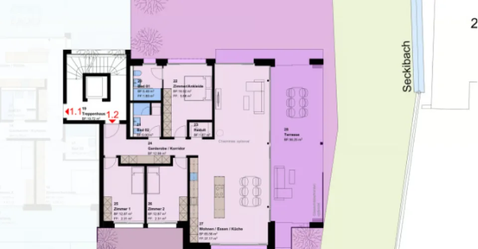 Neubauprojekt: 4.5-Zimmer-Erdgeschosswohnung in Untereggen – photo 9 sur 10