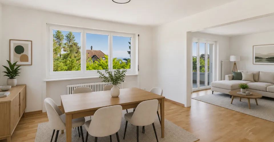 Corcelles, bel appartement de 3.5 pièces avec balcon, garage, place de parc – photo 22 sur 27