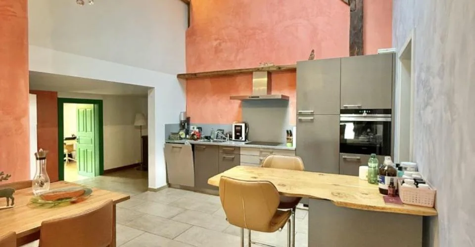 For rent in Bourrignon charming 4.5 room apartment on the 1st floor