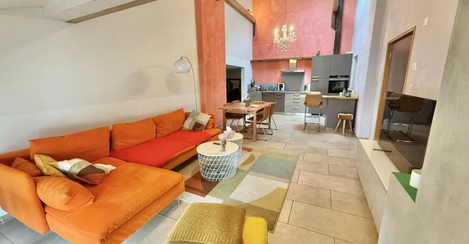 For rent in Bourrignon charming 4.5 room apartment on the 1st floor