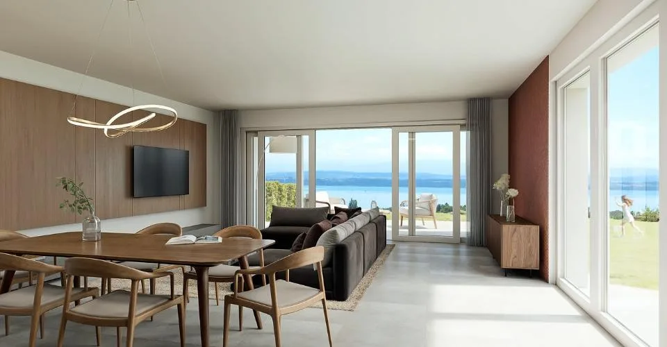 Vue panoramique pour cette villa de 4,5 pièces. – photo 4 sur 7