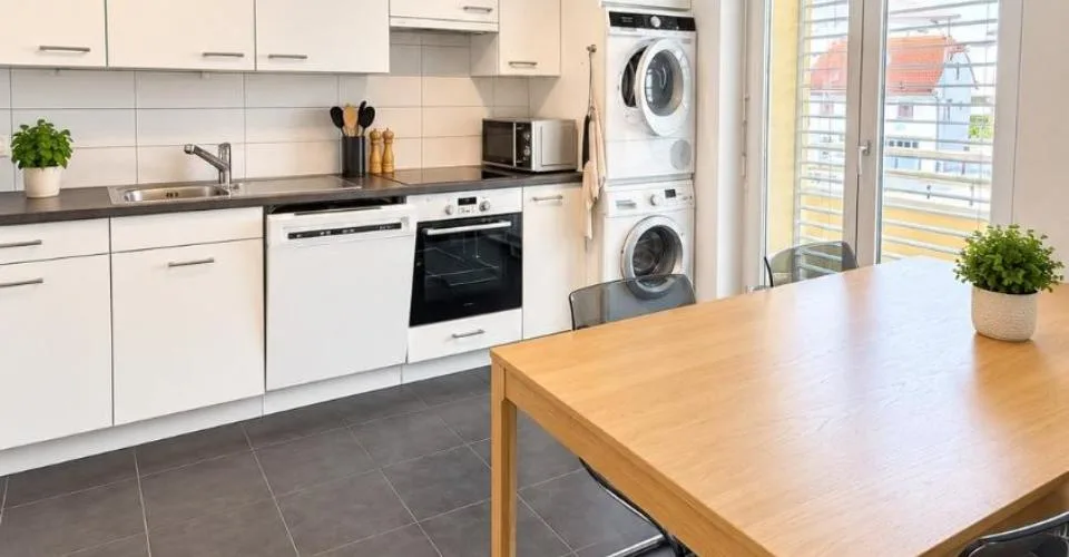 Dreizimmerwohnung im ersten Stock