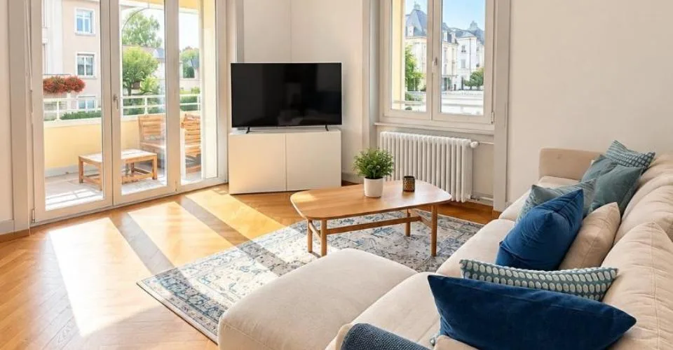 Dreizimmerwohnung im ersten Stock