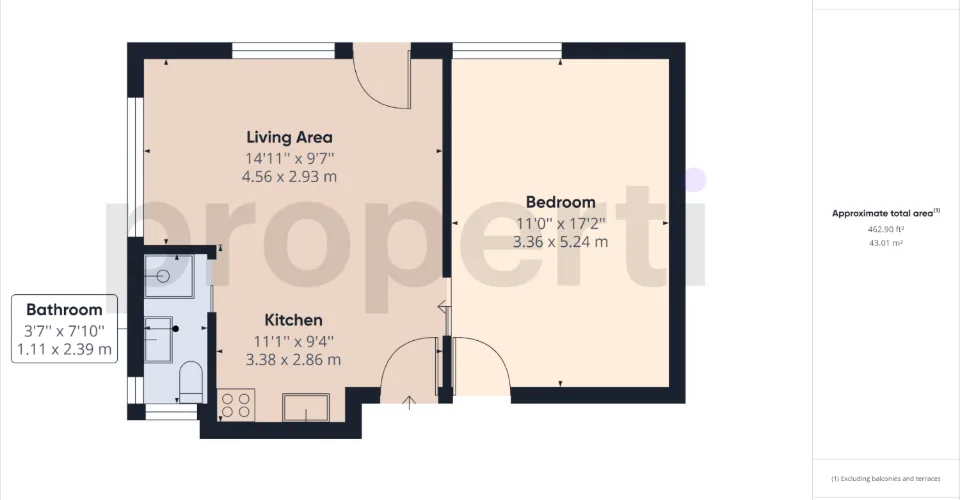 Möblierte 2-Zimmer-Wohnung in Schliern bei Köniz