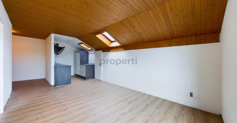 Bright rooms, open kitchen, and parking space included