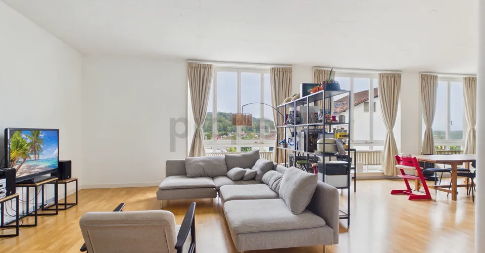 Vista panoramica, soffitti alti & cortile interno - La tua nuova dimora a Othmarsingen
