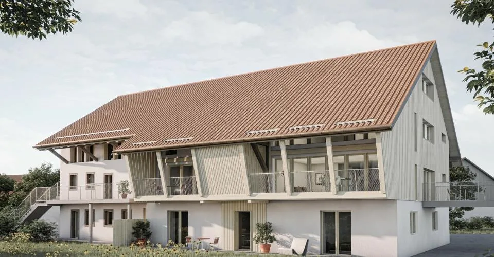 Nuovo appartamento duplex di 4,5 locali in fattoria ristrutturata – foto 5 di 6