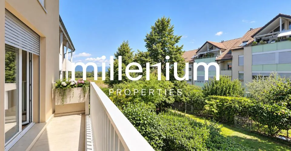 Appartement familial avec balcons au cœur de Bernex