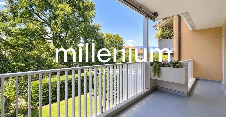 Appartement familial avec balcons au cœur de Bernex