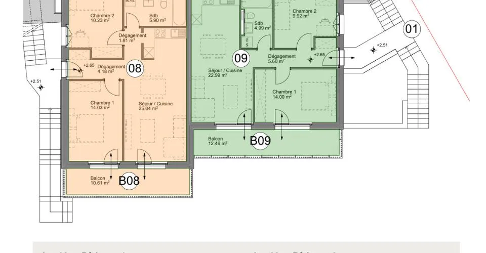 Appartement 3.5 pièces au 2ème étage ouest – foto 3 di 5
