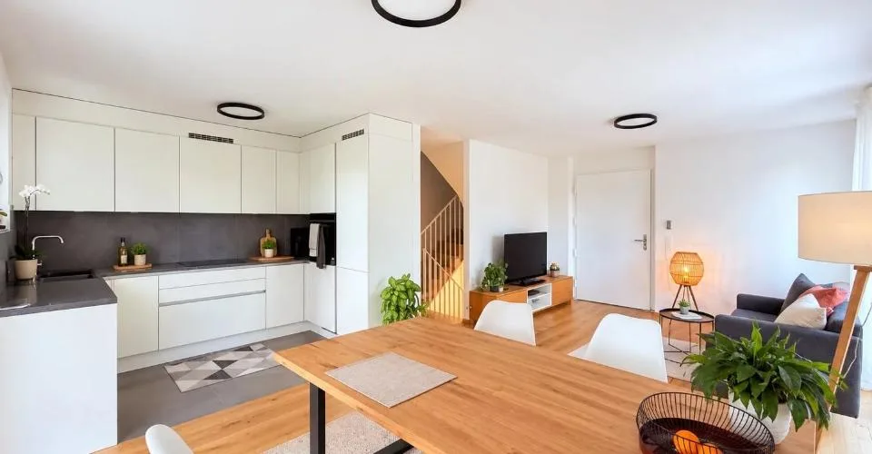 Beau triplex de 4.5 pièces avec jardin à Saint-Prex