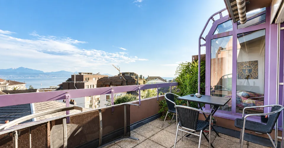 Duplex attique, vue lac — Lausanne Sous-Gare – foto 2 di 16