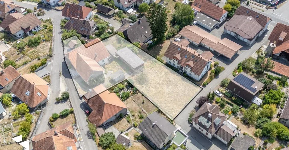 Baulandparzelle von 2'210m2 in bevorzugtem Wohnquartier – photo 3 sur 4
