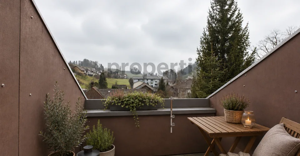 Klein, aber fein: 1-Zimmer-Wohnung in Wyssachen mit Balkon an ruhiger Lage