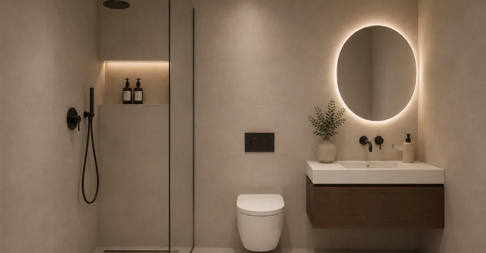 Maison individuelle moderne en construction dans un environnement naturel – photo 16 sur 23