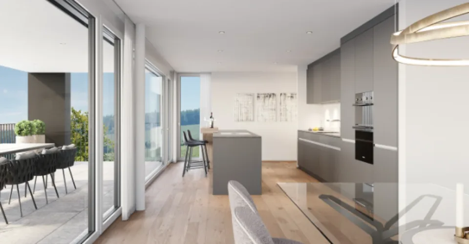 Projet de construction neuve : appartement de 4,5 pièces à l'étage supérieur à Untereggen – photo 14 sur 20