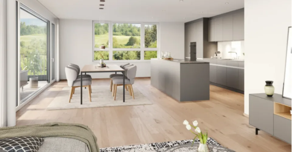 Projet de construction neuve : appartement de 4,5 pièces en mansarde à Untereggen – photo 14 sur 20