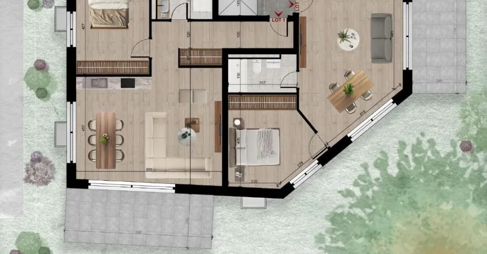 Neues Projekt Lot 1: 2,5 Zimmer mit Terrasse und eigenem Garten – Foto 15 von 16