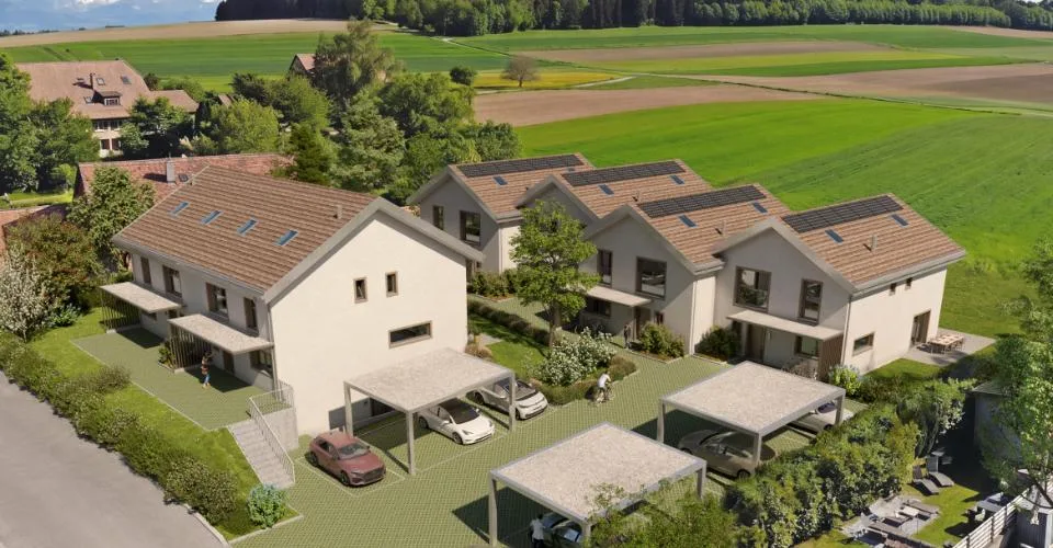 NOUVEAU PROJET DE 6 VILLAS FAMILIALES À THIERRENS AVEC JARDINS ! – photo 3 sur 15