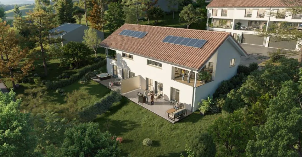 6 MAISONS NEUVES A VILLARS-BURQUIN AVEC VUE PLONGEANTE SUR LE LAC ! – Foto 10 von 13