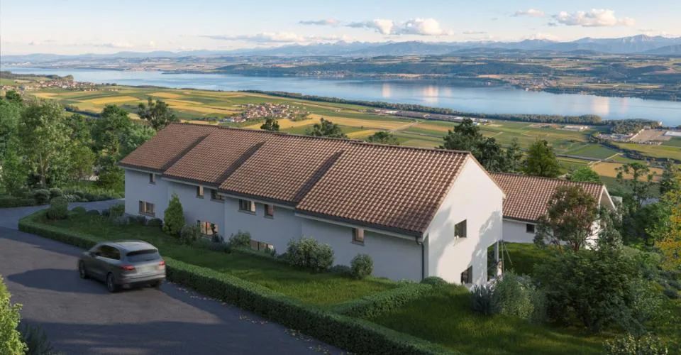 6 MAISONS NEUVES A VILLARS-BURQUIN AVEC VUE PLONGEANTE SUR LE LAC ! – Foto 11 von 13