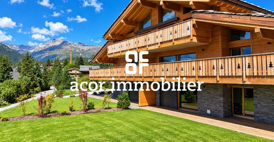 CRANS-MONTANA - 4,5 PIÈCES NEUF DE 223 M² - IMMENSE TERRASSE & JARDIN – foto 2 di 13