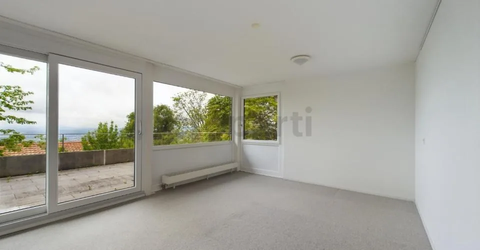 Panoramablick und 90 m² Balkon - Vue panoramique et balcon de 90 m²