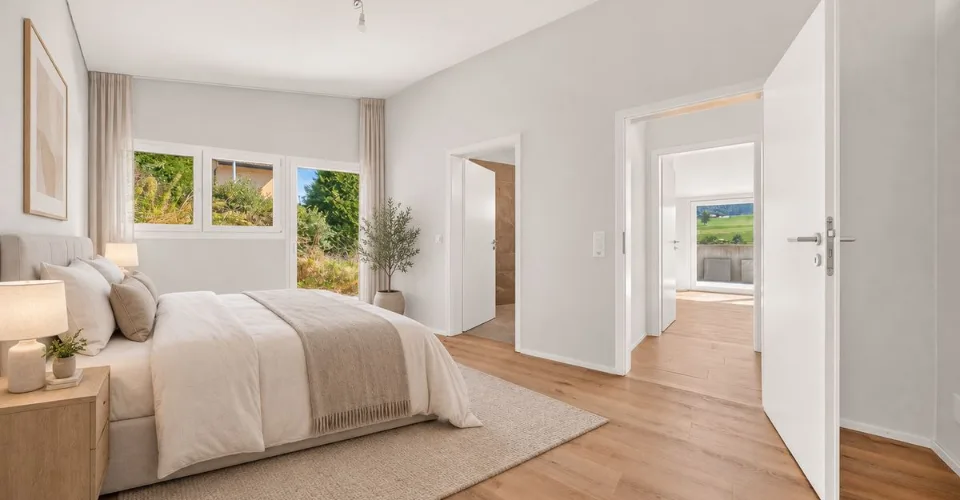 Neues 4,5-Zimmer-Apartment mit Terrassen und Blick auf die Voralpen – Foto 6 von 19